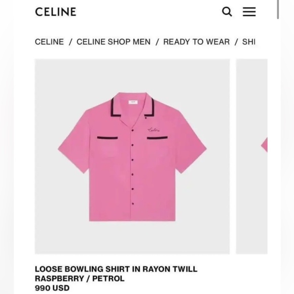 Celine Bowling Shirt - Picture 2 of 5